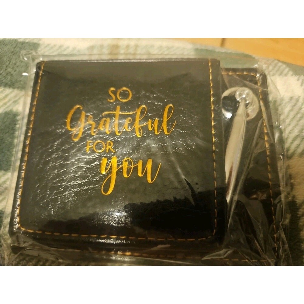 Vegan Leather Notepad and Pen holder